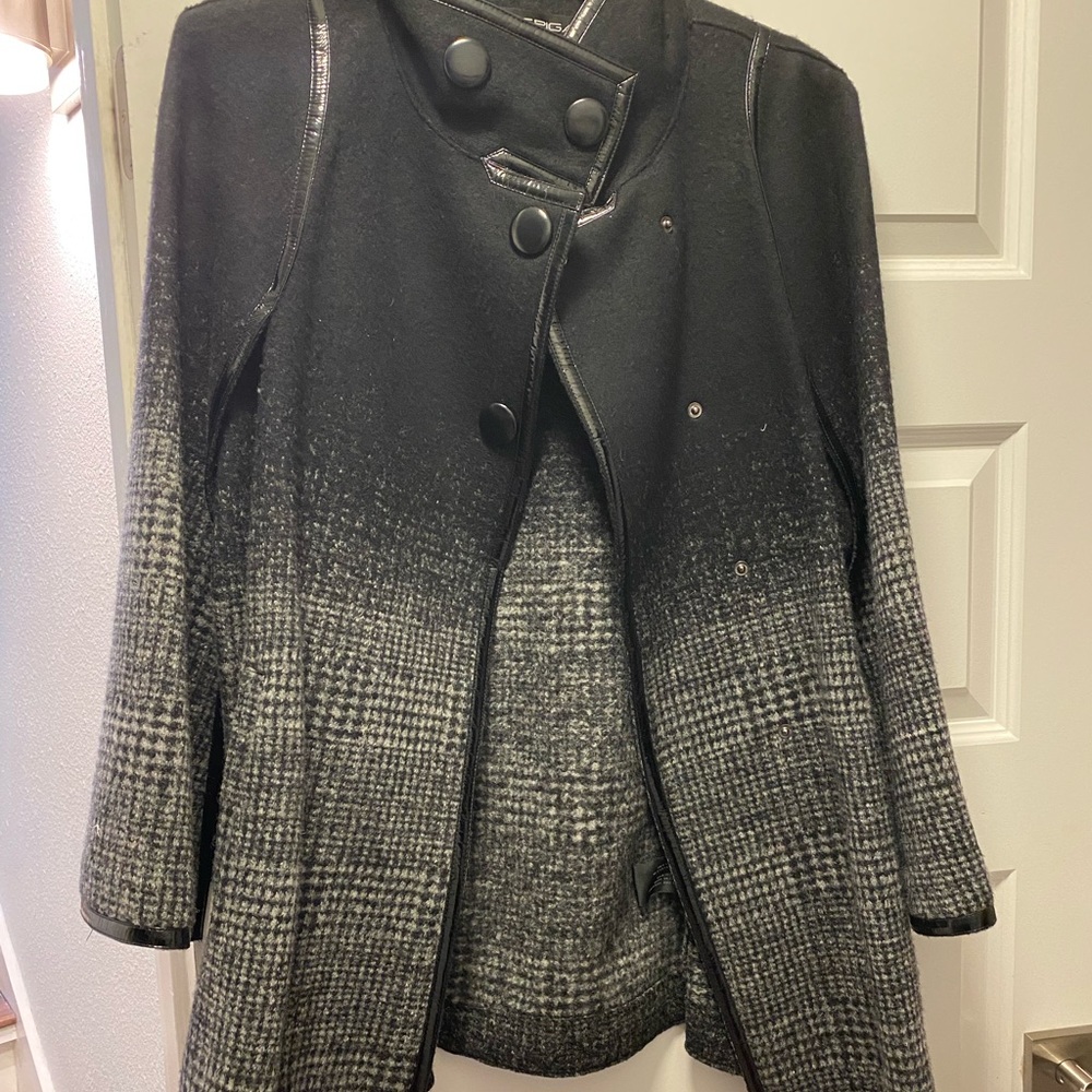 Via Spiga Cape - wool plaid print